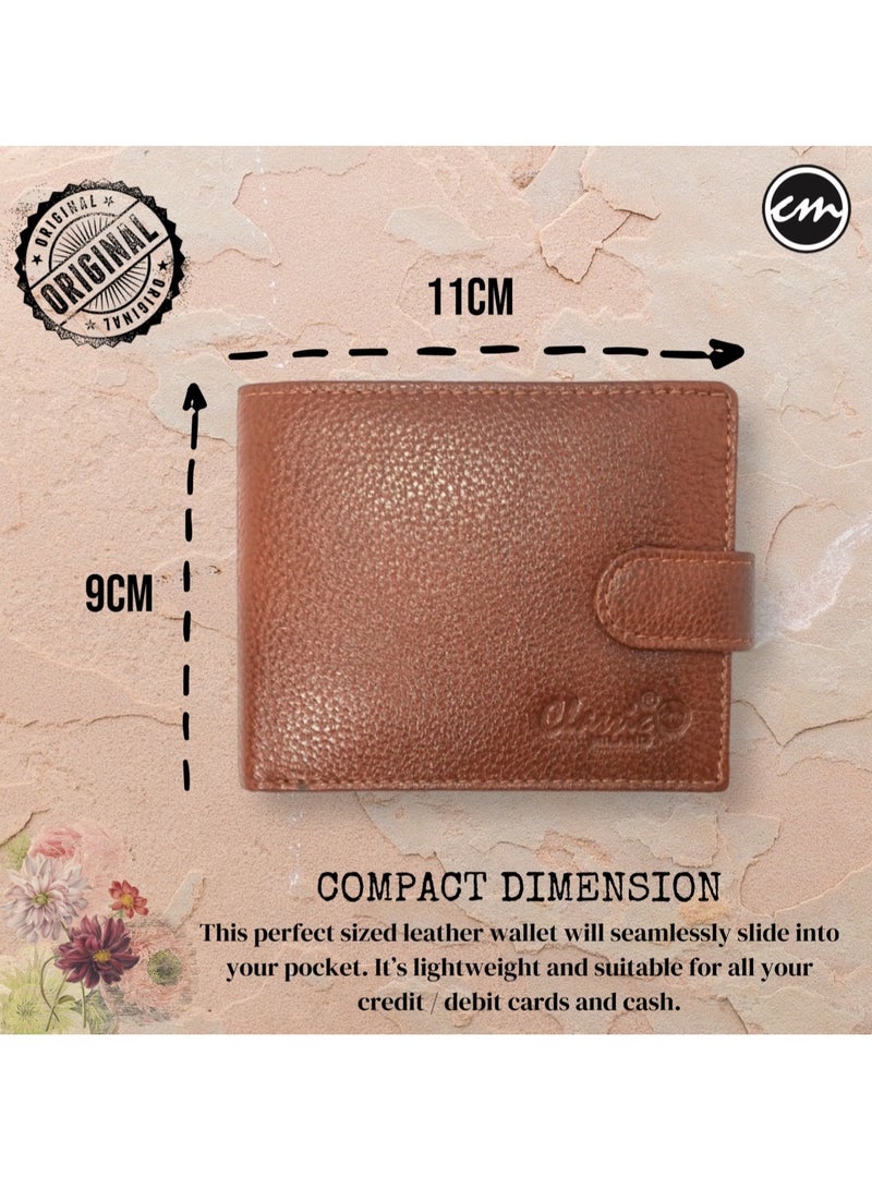 Classic Milano Classic Milano Wallet for Men - Genuine Leather Card Holder Wallet, RFID Blocking Bifold Mens Wallet with Coin Pouch, Slim Wallet for Men, Durable Man Wallet - Ideal Gift  - Image 4