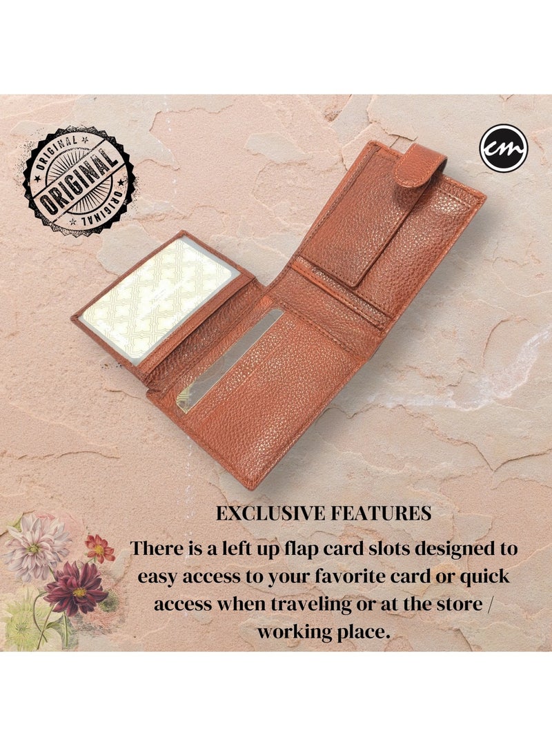 Classic Milano Classic Milano Wallet for Men - Genuine Leather Card Holder Wallet, RFID Blocking Bifold Mens Wallet with Coin Pouch, Slim Wallet for Men, Durable Man Wallet - Ideal Gift  - Image 5