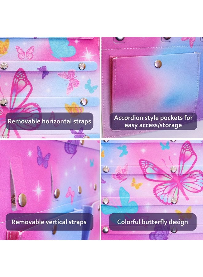 FROG SAC Bow and Headband Holder, Butterfly Hair Accessories Organizer for Girls, Hair Clip Accessory Organizers for Kids, Toddler Baby Wall Hanging Head Band Hairbow Bows Hangers for Closet Door - Image 4