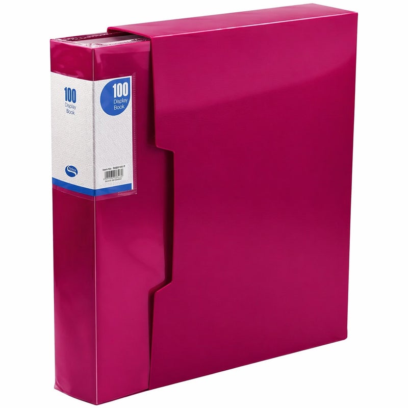 Simba Document Holder 100 Pockets With Cover Fuchsia A4 Model DB8517
