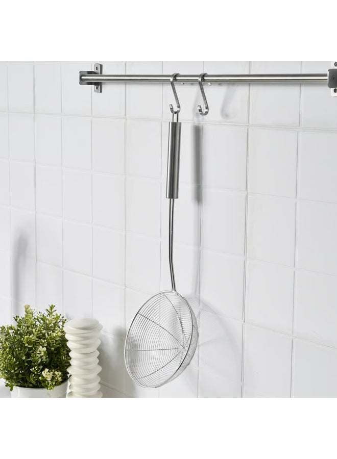 Stainless Steel Skimmer Spoon, Kitchen Strainer Ladle, Oil Frying Skimmer with Hanging Handle, Cooking Tool - Image 3