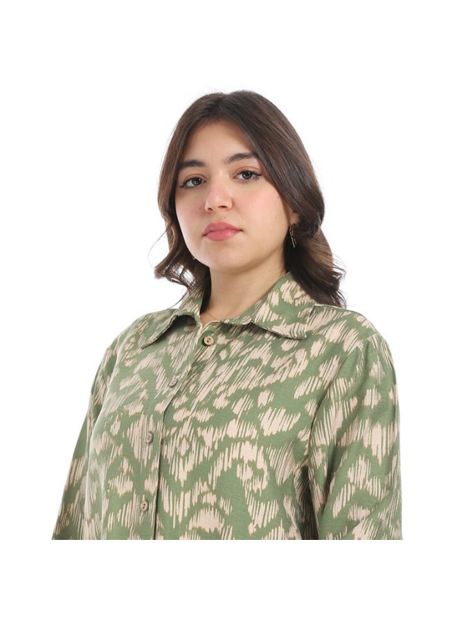 Cocktail shirt-3666-olive  - Image 4