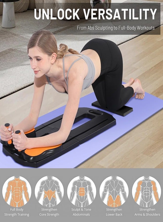 0TO1 TECH 5-in-1 Foldable Pilates Core Board | 300lbs Capacity | 20+ Full-Body Workouts | Perfect for Fitness & Home Gym | Safe for Beginners & Advanced Users - Image 3