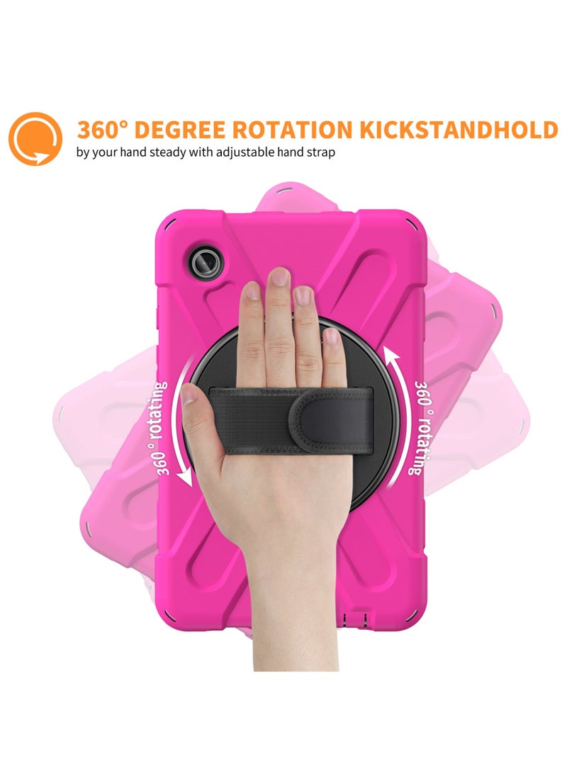 Rock Pow Samsung Galaxy Tab A9 Case 8.7 Inch 2023 SM-X110/X115/X117 for Kids with Screen Protector | Heavy Duty Shockproof Case with Rotating Stand Hand Strap for Galaxy Tab A9 Tablet 2023 - Image 3