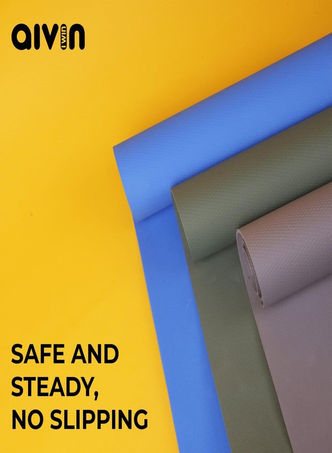Aivin TREND YOGA MAT For Men & Women, Exercise Mat for Home Workout, Yoga Mat for Women, Gym Exercise Mat (180x60x0.4CM) Military Green - Image 5