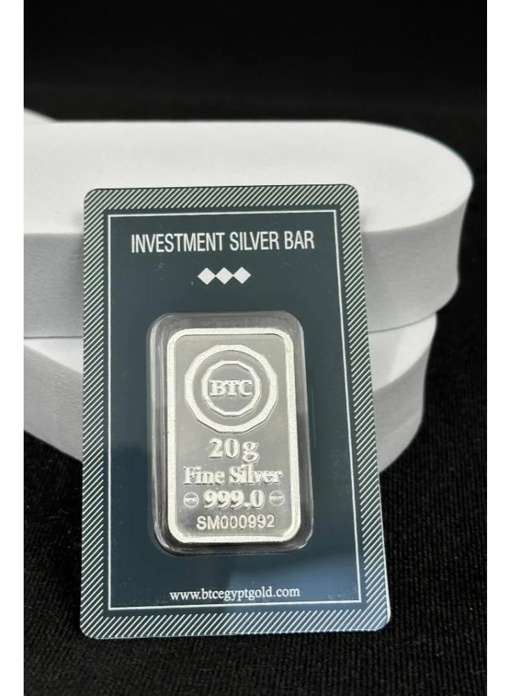 BTC 20 Grams Vision 2030 999.0 Silver Bar - Image 2