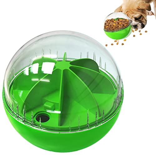 Monotre Dog Treat Ball Dog Food Puzzle Slow Feeder Interactive Squeaky Mental Stimulation Toys Dog Cat Treat Dispenser Puzzle Toys Active Rolling Balls for MediumLarge Dog Breeds - Image 1