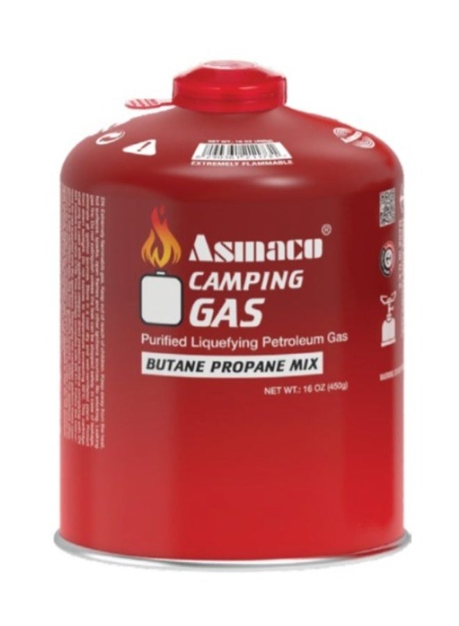 اسماكو أسطوانة غاز للتخييم من أسماكو - قطعتان × ٤٥٠ جم - غاز البوتان نوع لولبي - خرطوشة صمام غاز البوتان والبروبان - خرطوشة غاز البوتان والبروبان للتخييم - غاز البوتان للموقد المحمول - خرطوشة غاز التخييم من النوع اللولبي - Image 2