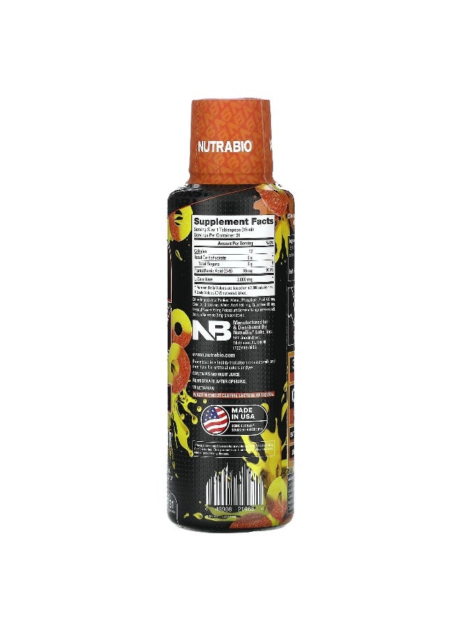 NutraBio NutraBio, LeanShots L-Carnitine 3000, Peach Rings, 16 fl oz (473 ml)  - Image 2