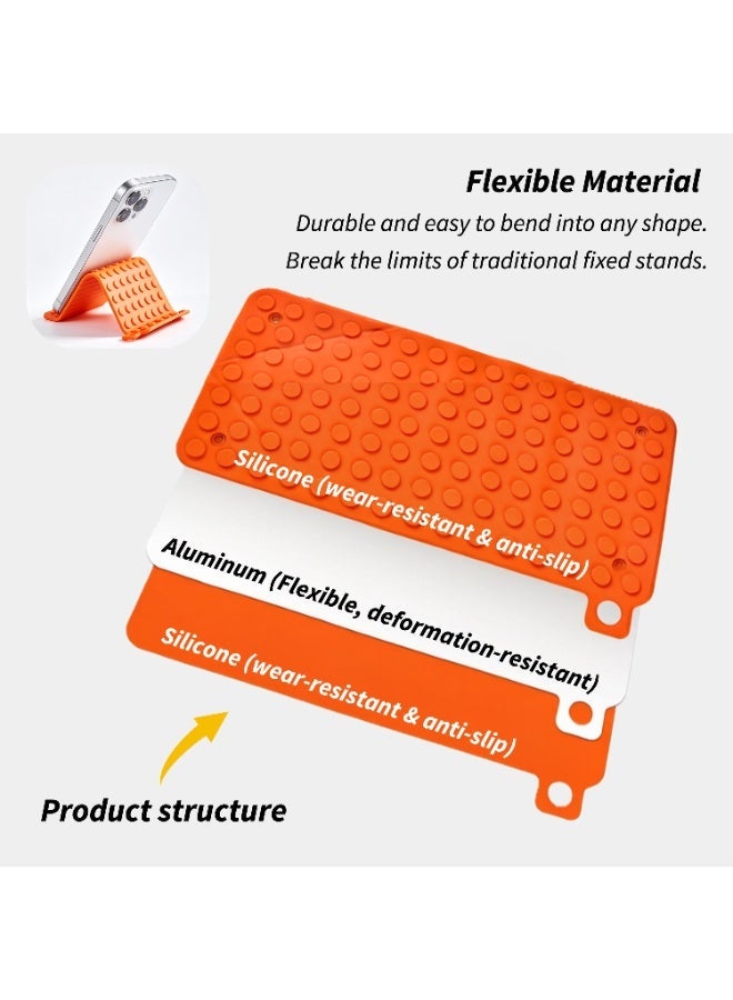 Universal Flexible Silicone Phone Holder Multi-Scene Hangable Mount for Car Treadmill Desk and Home Use Bendable Lazy Stand with Carabiner - Image 2
