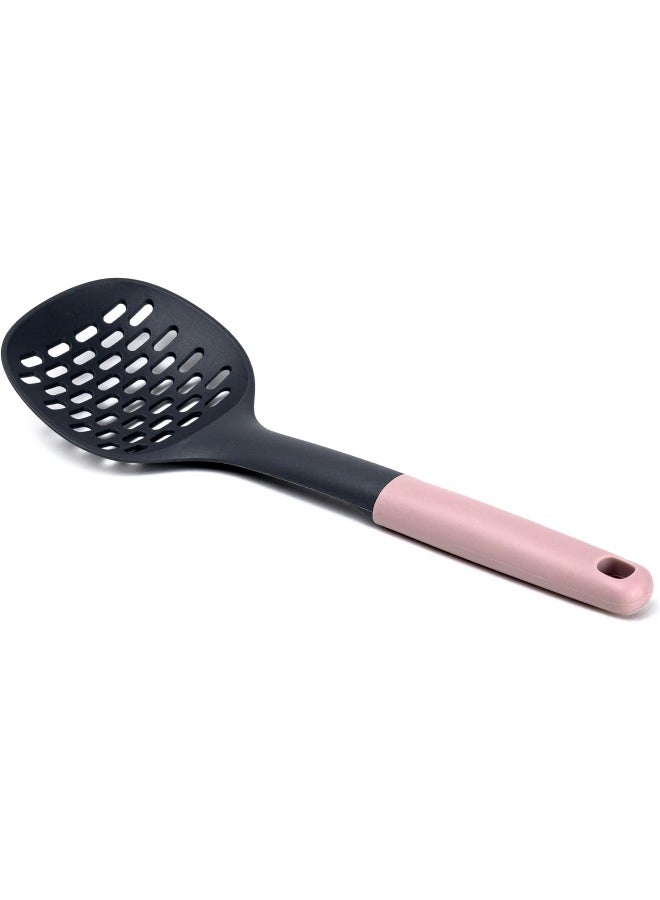 Cuisine Art Pp Handle Nylon Skimmer With Hanging Hole, Maroon Rose, 32.8Cm  - Image 1