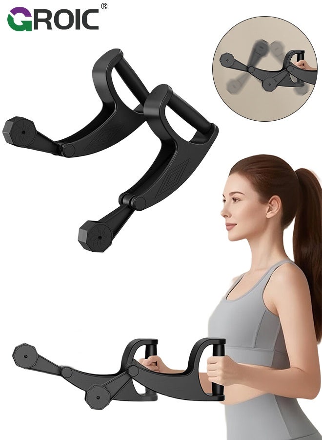 GROIC Hand Cranked Arm Exerciser 1pc- Cordless Battle Rope Alternative, Rhythmic Vibration Strength Trainer with Adjustable Weighted Hammer, Anti-Slip Grip for Home Workout, Full Body Fitness, With Counter - Image 1