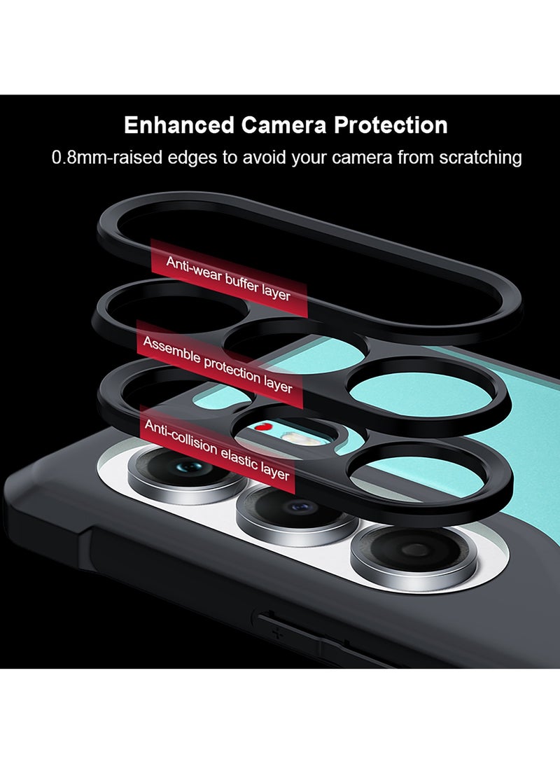 For Tecno Camon 40 Pro 5G Case, Camera Lens Protection Back Cover, TPU+PC Shockproof Bumper Mobile Phone Case, Anti-Yellowing Slim Fit Protective Casing - Image 4