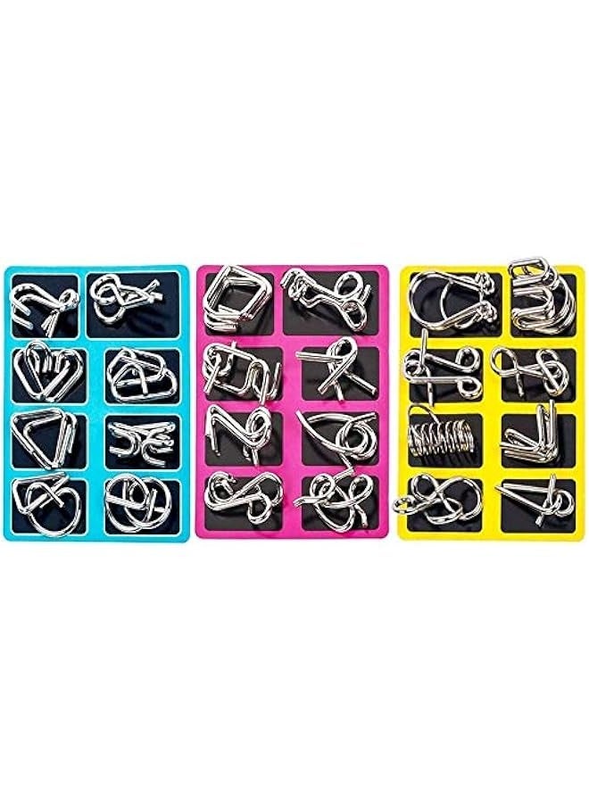Three-Pack Of 24 Assorted Wire Puzzle Toys For Gifts, Parties And Prizes - Image 1