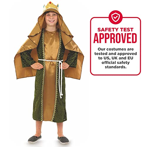 fun shack Gold Wiseman Costume Kids, Wise Man Costume for Kids, Nativity Costumes for Boys, Christmas Costumes Boys, Medium - Image 5