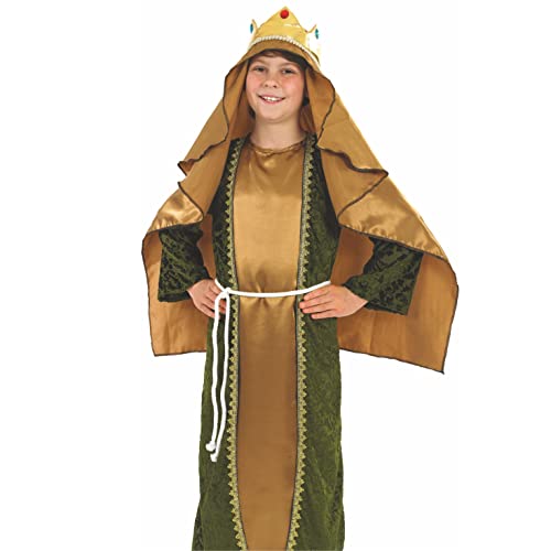 fun shack Gold Wiseman Costume Kids, Wise Man Costume for Kids, Nativity Costumes for Boys, Christmas Costumes Boys, Medium - Image 2