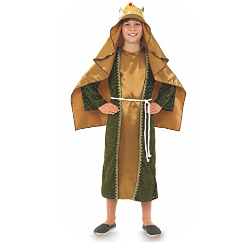 fun shack Gold Wiseman Costume Kids, Wise Man Costume for Kids, Nativity Costumes for Boys, Christmas Costumes Boys, Medium - Image 1