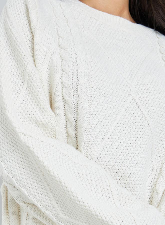 ستايلي طقم منسق من تنورة وكنزة محبوكة - Image 3