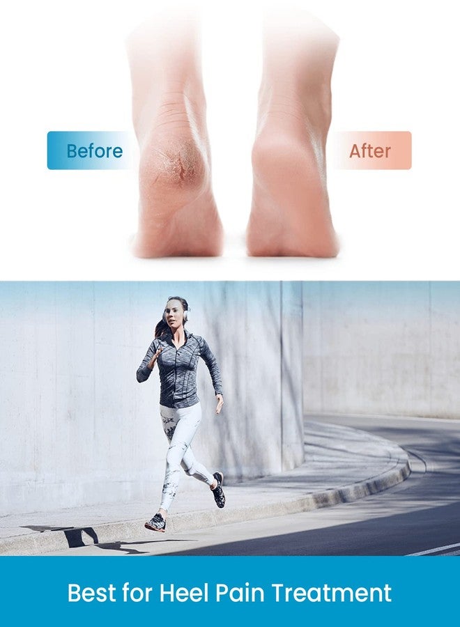 Peeruka Silicone Heel Protectors (1 Pairs) - Gel Guard for Women and Men Moisturizing Relief Blister, Cracked Foot, Plantar Fasciitis, Spurs Soft Cushion Support Protective Insert Sleeve - Skin - Image 5