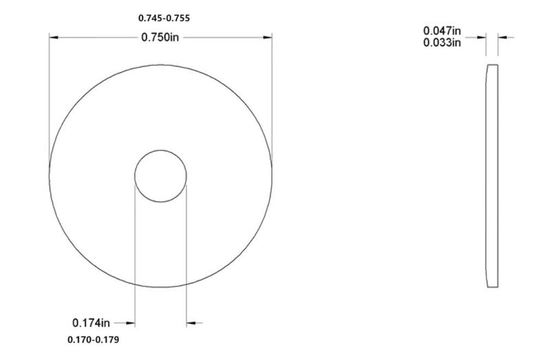 Instockbolts #8 x 3/4" OD Fender Washer,18-8 (304) Stainless Steel Flat Washer, 8 ID x 3/4" OD, 100Pcs - Image 3