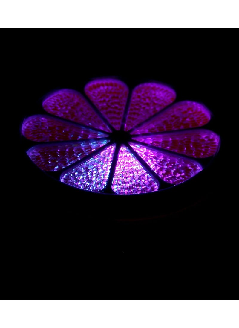 Plan A - LED Color Changing Light Orange Fruit Shape Waterproof Bathtub Night Light Battery Operated Bath Light for Relaxing Bath and Add Fun to Baby Shower Routine (Pink) - Image 1