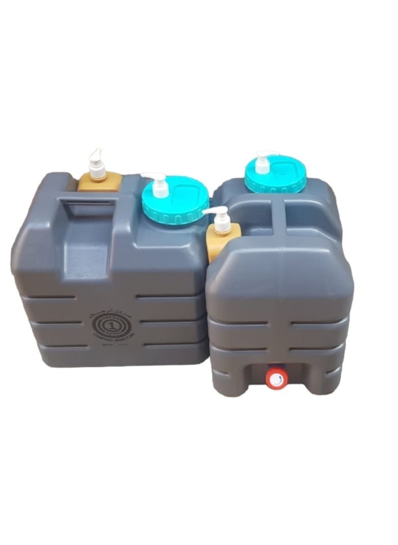 2 Pcs Outdoor HDPE Water Tank For Camping 20Ltr Each - pzsku/Z42AFCDE019AD8F16962EZ/45/_/1698043832/e4ede1ce-8b7b-4247-b975-3467b8428d5d