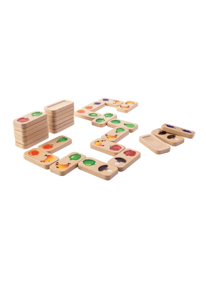 IAF Wooden Fruit&Veggie Domino Gradient Multicolor - Image 1