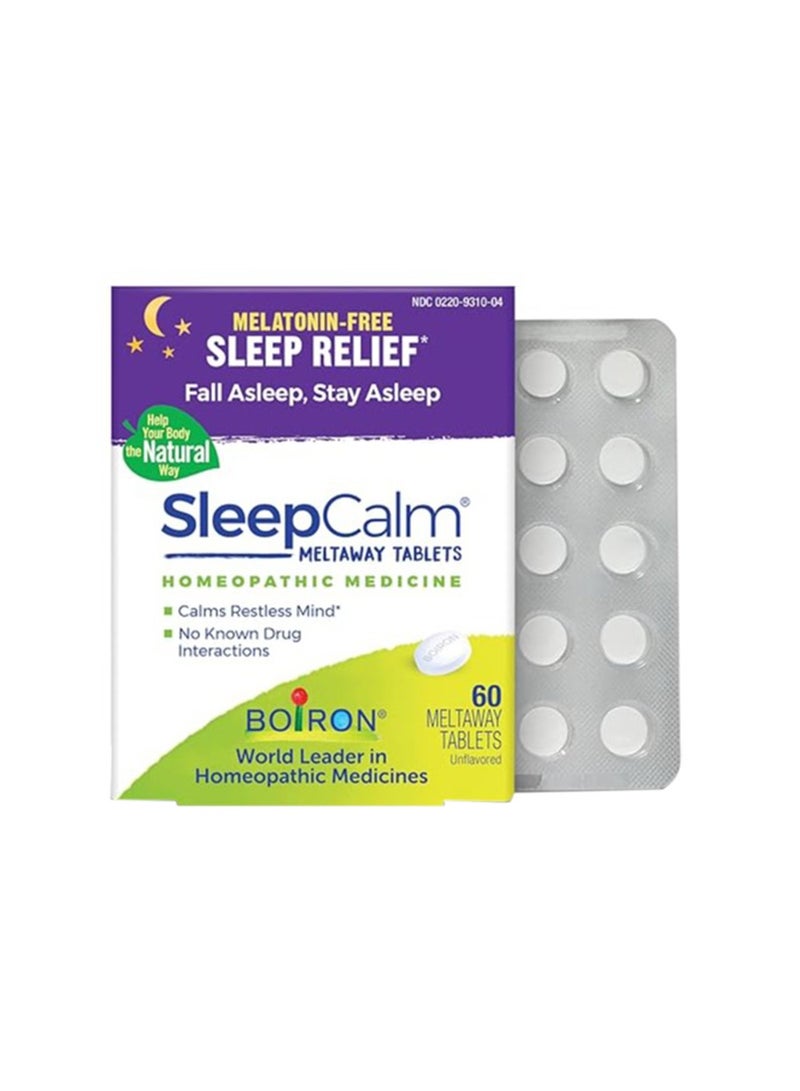 بويرون SleepCalm، بدون نكهة، 60 قرصًا قابلاً للذوبان