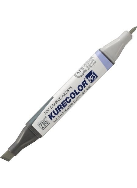 Zig W01 Kurecolor KC-3000 Twin Marker - Warm Gray 1  - Image 3