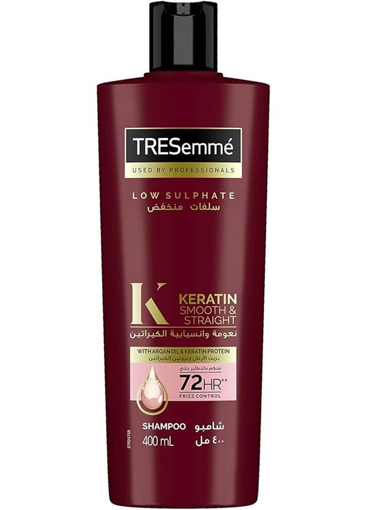 Keratin Smooth & Straight Shampoo - 400 ml