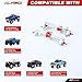 RCAWD SCX10 III Portal Axle Set Upgrades ONLY for Base Camp JLU Wrangler JT Gladiator1982 K10 110AXI03030AXI03027AXI03007AXI03003AXI03006B AXI03029 Silver - Image 4