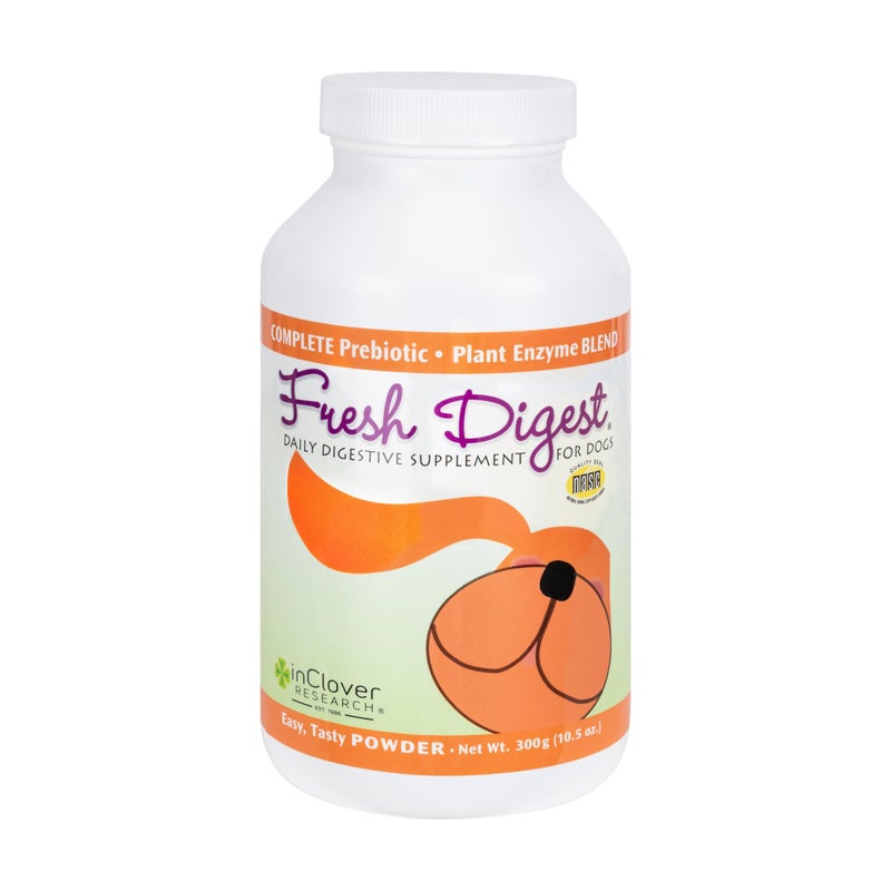 In Clover Fresh Digest Daily Digestive Aid and Immune Support Supplement for Dogs, All Natural Prebiotic and Enzyme Powder for Less Gas and Healthy Stools, Works Fast 300 gram (10.5 oz.) - Image 5