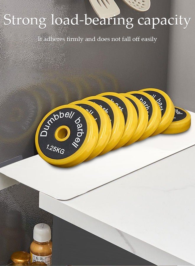 DUNISO Countertop Extension Board, Metal Kitchen Refrigerator Gap Partition, Countertop Gap Extension Board, Refrigerator Side Partition, No Drilling Required, Strong Load-Bearing, Suitable For Kitchen, Dining Table, Countertop, Window Sill, 30 * 10cm, White - Image 4