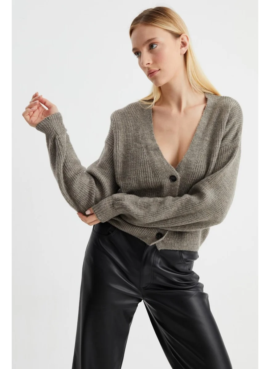 Alexander Gardi V-Neck Buttoned Knitted Cardigan (B22-5753)