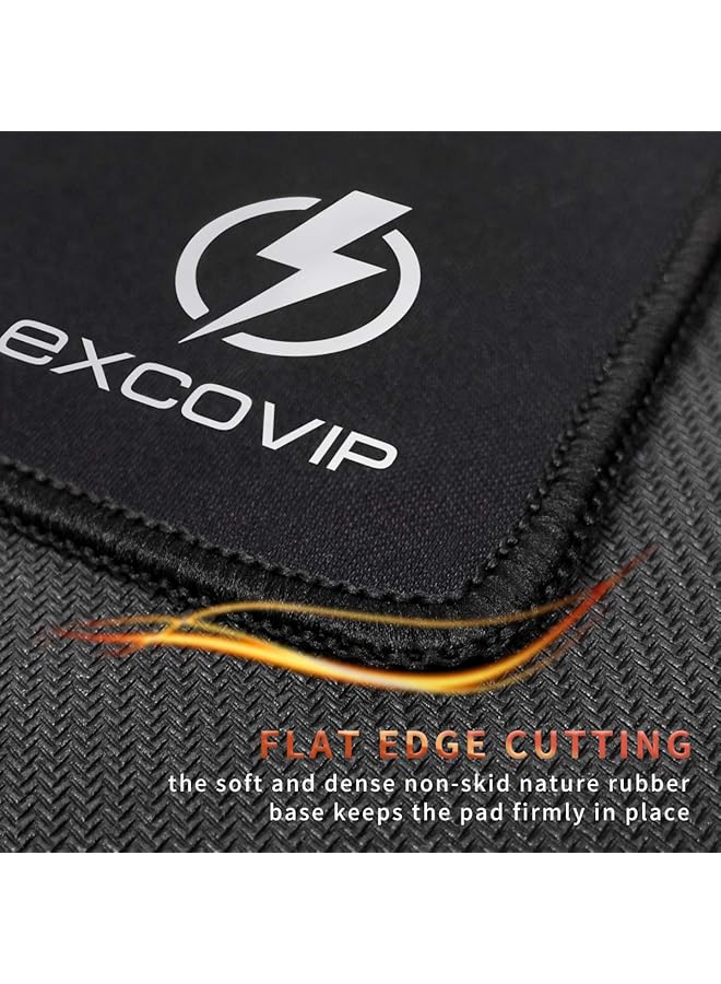 excovip Gaming Mouse Pad Comfortable Small Mouse Pads Smooth Surface Stitched Edges Mousepad For Computer Laptop Home And Office Non Slip Rubber Base Black 260 X 210 Mm 8767 - Image 3