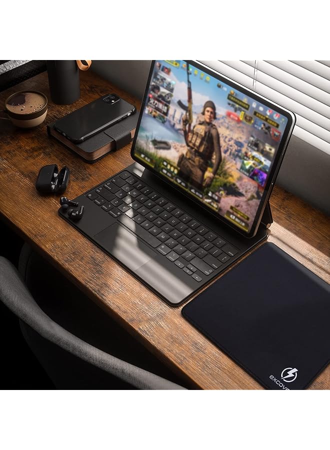 excovip Gaming Mouse Pad Comfortable Small Mouse Pads Smooth Surface Stitched Edges Mousepad For Computer Laptop Home And Office Non Slip Rubber Base Black 260 X 210 Mm 8767 - Image 2