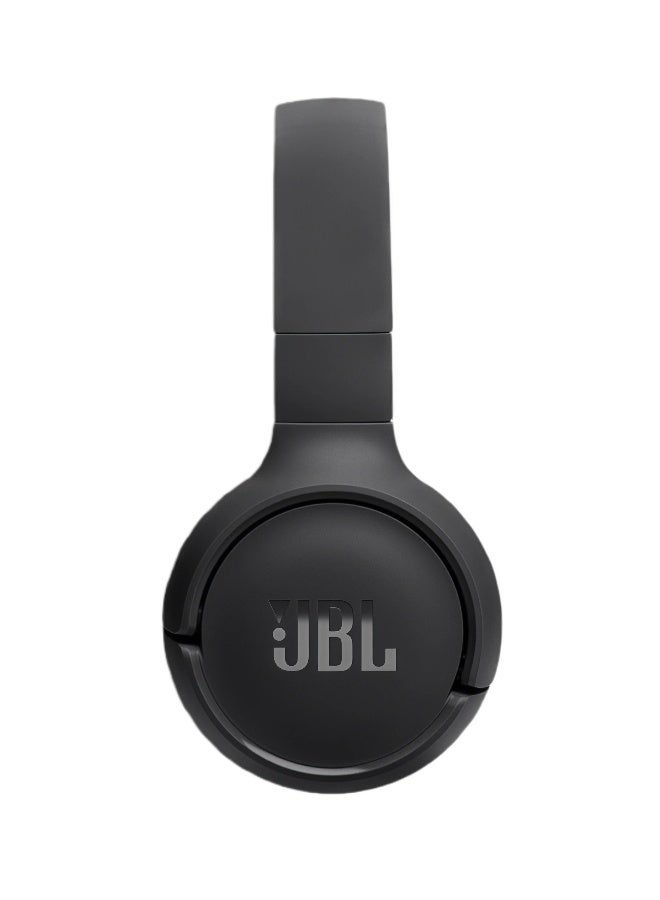 جي بي إل سماعات Tune 520BT اللاسلكية فوق الأذن، عمر بطارية يصل إلى 57 ساعة وشحن سريع، اتصال متعدد النقاط، تصميم خفيف الوزن ومريح وقابل للطي، مكالمات بدون استخدام اليدين مع خاصية التعرف على الصوت، لون أسود - Image 4
