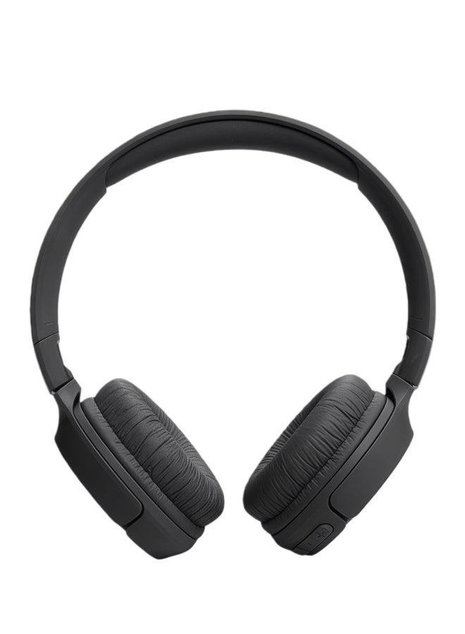 جي بي إل سماعات Tune 520BT اللاسلكية فوق الأذن، عمر بطارية يصل إلى 57 ساعة وشحن سريع، اتصال متعدد النقاط، تصميم خفيف الوزن ومريح وقابل للطي، مكالمات بدون استخدام اليدين مع خاصية التعرف على الصوت، لون أسود - Image 3