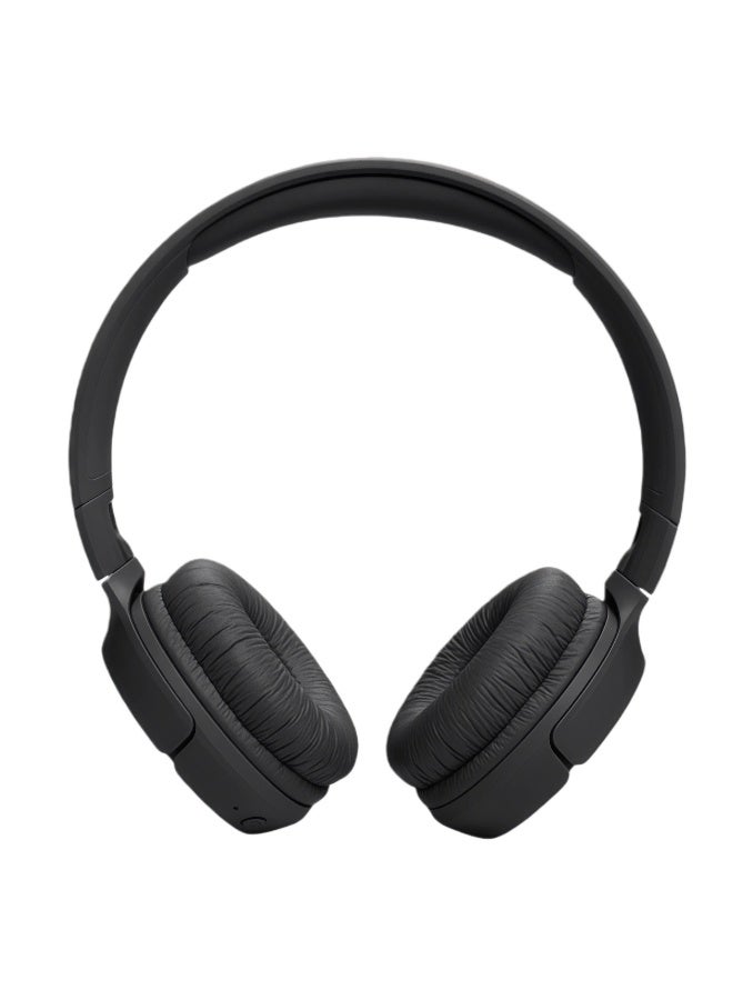 جي بي إل سماعات Tune 520BT اللاسلكية فوق الأذن، عمر بطارية يصل إلى 57 ساعة وشحن سريع، اتصال متعدد النقاط، تصميم خفيف الوزن ومريح وقابل للطي، مكالمات بدون استخدام اليدين مع خاصية التعرف على الصوت، لون أسود - Image 2