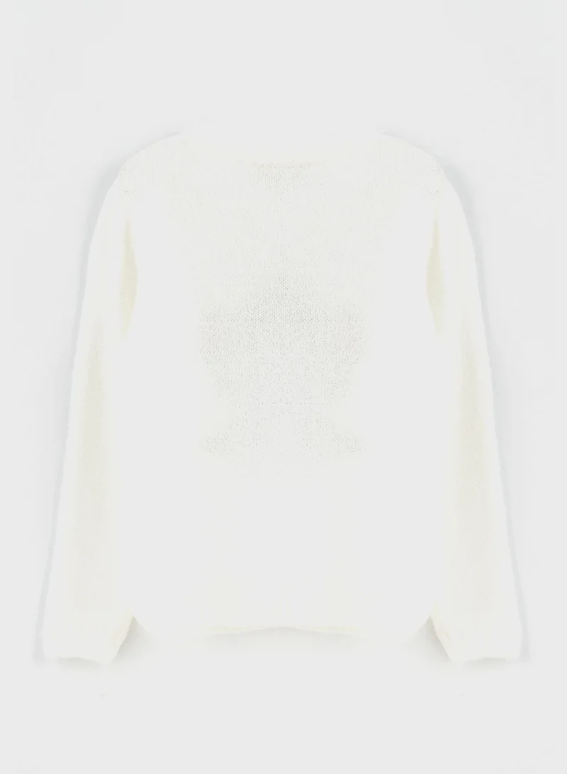 LC WAIKIKI Kids Graphic Print Tricot Sweater