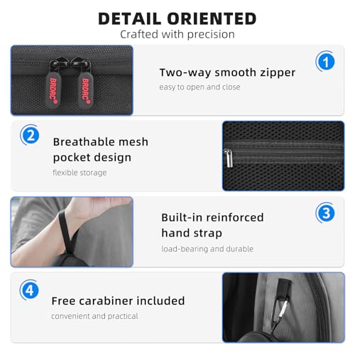 BRDRC Carrying Case for DJI Nano/Xtra Atto Accessories, Storage Bag Protective Case Hard Shell Cover for DJI Osmo Nano Standard Combo/Xtra Atto Accessory - Image 4