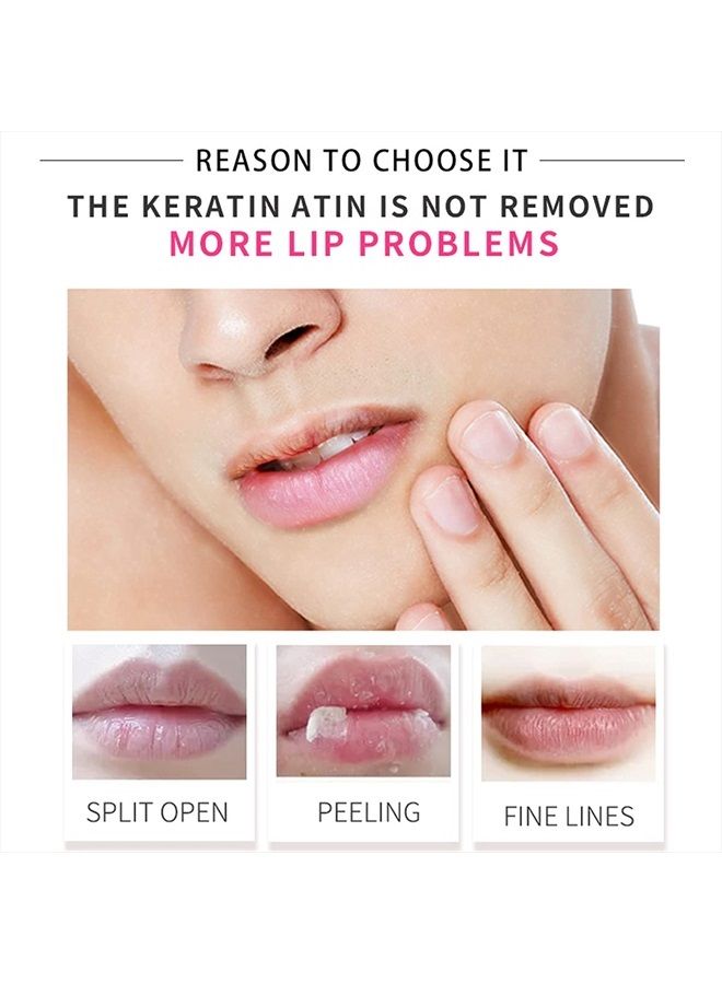 APTKOSSB4OSGN VEZE Lip Masks, Collagen Lip Mask 20 Pcs, Lip Mask for Dry Lips, Lip Masks Skincare, Crystal Lip Pads for Moisturizing, Anti-Wrinkle, Anti-Aging, Firms and Hydrates Lips Red  - Image 3