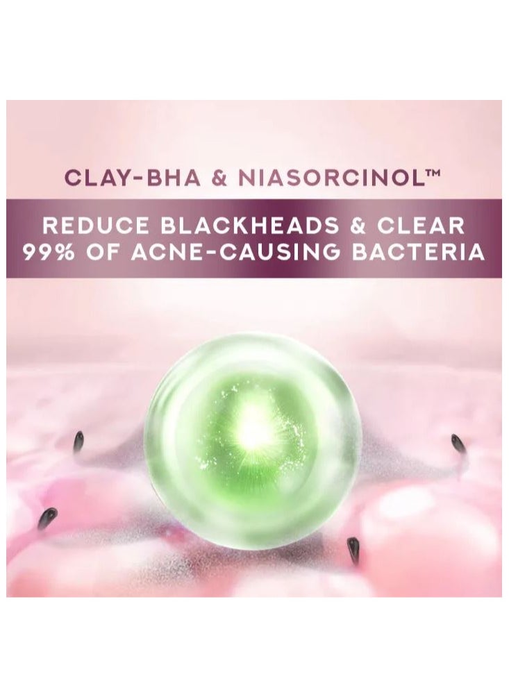 Pond's Bright Miracle Ultimate Pore Clear Scrub CLAY-BHA Niasorcinol Facial Scrub Reduces Blackheads & Clears 99% Of Acne-causing Bacteria 100g  - Image 5