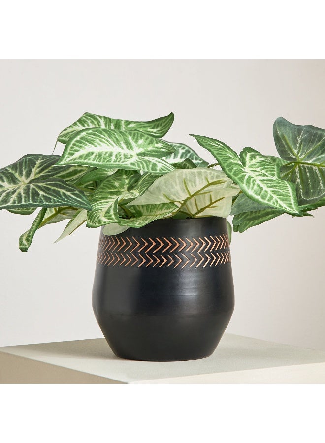 Home Box Nydril Aluminium Hammered Planter 15 x 15 x 16 cm - Image 1