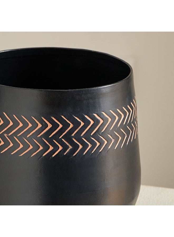 Home Box Nydril Aluminium Hammered Planter 15 x 15 x 16 cm - Image 3