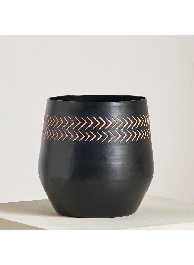 Home Box Nydril Aluminium Hammered Planter 15 x 15 x 16 cm - Image 2