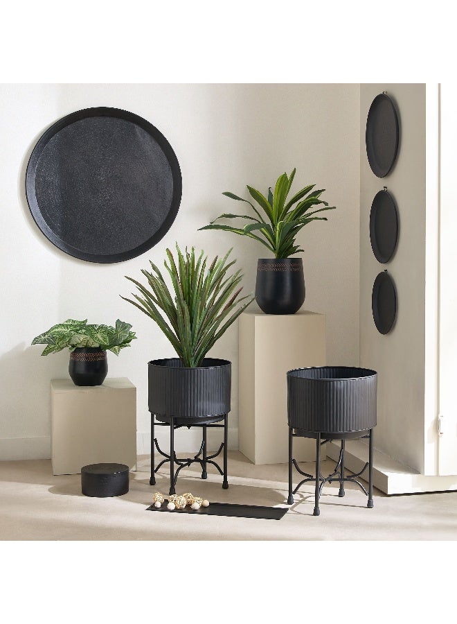 Home Box Nydril Aluminium Hammered Planter 15 x 15 x 16 cm - Image 4