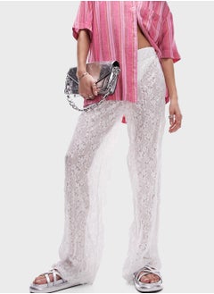 TOPSHOP Lace Detail Beachwear Pants  - Image 1