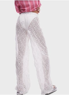 TOPSHOP Lace Detail Beachwear Pants  - Image 2