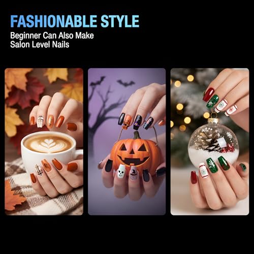 TOMICCA Medium Coffin Nail Tips, 240Pcs Half Matte Nail Tips, 15 Sizes Nail Extension Tips Set, Full Cover Pre Shaped Fake Nails for Beginner and Professional DIY Nail Salon - Image 2